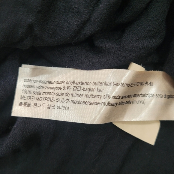 Massimo Dutti Elegant Black and White Silk Floral Dress - Picture 8 of 8